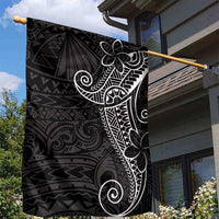 Black White Polynesian Tribal Garden Flag LT9 - Polynesian Pride
