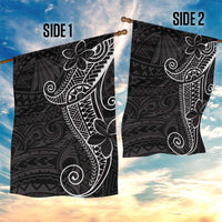 Black White Polynesian Tribal Garden Flag LT9 - Polynesian Pride