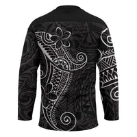 Black White Polynesian Tribal Hockey Jersey - Polynesian Pride