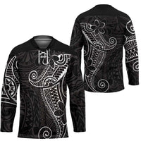 Black White Polynesian Tribal Hockey Jersey - Polynesian Pride