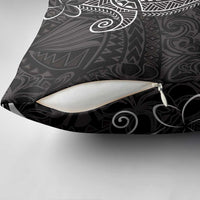 Black White Polynesian Tribal Pillow Cover LT9 - Polynesian Pride