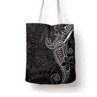 Black White Polynesian Tribal Tote Bag - Polynesian Pride