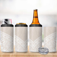 Lotu Tamaiti Tongan Polynesian Art Pattern 4 in 1 Can Cooler Tumbler Traditional Tribal Motifs - Polynesian Pride