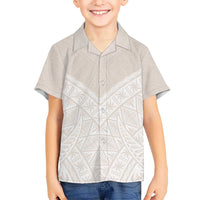 Lotu Tamaiti Tongan Polynesian Art Pattern Kid Hawaiian Shirt Traditional Tribal Motifs - Polynesian Pride