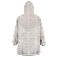 Lotu Tamaiti Tongan Polynesian Art Pattern Wearable Blanket Hoodie Traditional Tribal Motifs - Polynesian Pride