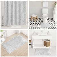 Lotu Tamaiti White Tongan Ngatu Bathroom Set Polynesian Tribal Fonulei Pattern - Polynesian Pride