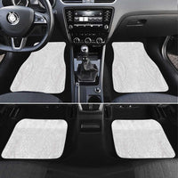 Lotu Tamaiti White Tongan Ngatu Car Mats Polynesian Tribal Fonulei Pattern - Polynesian Pride