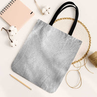 Lotu Tamaiti White Tongan Ngatu Tote Bag Polynesian Tribal Fonulei Pattern - Polynesian Pride