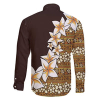 Vintage Hibiscus Turtle Pattern Family Matching Off Shoulder Maxi Dress and Hawaiian Shirt with Plumeria Half Style