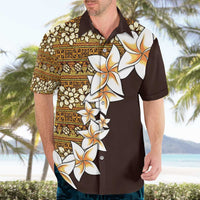 Vintage Hibiscus Turtle Pattern Hawaiian Shirt with Plumeria Half Style LT9 - Polynesian Pride