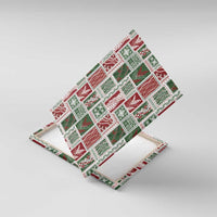 Mele Kalikimaka Hawaiian Quilt and Lei Patchwork Canvas Wall Art - Polynesian Pride