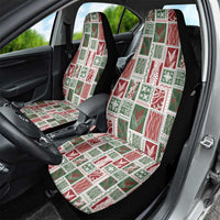 Mele Kalikimaka Hawaiian Quilt and Lei Patchwork Car Seat Cover - Polynesian Pride