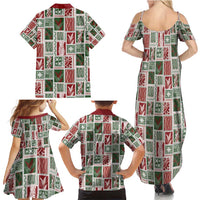Mele Kalikimaka Hawaiian Quilt and Lei Patchwork Family Matching Summer Maxi Dress and Hawaiian Shirt LT9 - Polynesian Pride