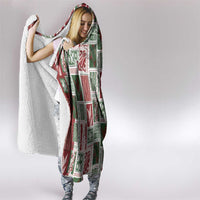 Mele Kalikimaka Hawaiian Quilt and Lei Patchwork Hooded Blanket - Polynesian Pride