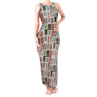 Mele Kalikimaka Hawaiian Quilt and Lei Patchwork Tank Maxi Dress - Polynesian Pride