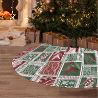 Mele Kalikimaka Hawaiian Quilt and Lei Patchwork Tree Skirt - Polynesian Pride
