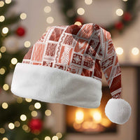 Vintage Aloha Block Quilt Christmas Santa Hat Red Inspired Lei Motifs - Polynesian Pride