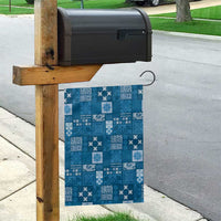 Vintage Hawaiian Quilting Patterns Garden Flag Blue Style Tribal Fabric Patchwork - Polynesian Pride