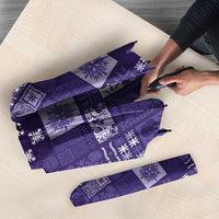 Vintage Hawaiian Quilting Patterns Umbrella Purple Style Tribal Fabric Patchwork - Polynesian Pride