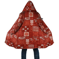 Vintage Hawaiian Quilting Patterns Cloak Red Style Tribal Fabric Patchwork - Polynesian Pride