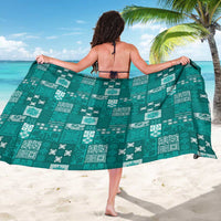 Vintage Hawaiian Quilting Patterns Sarong Turquoise Style Tribal Fabric Patchwork - Polynesian Pride
