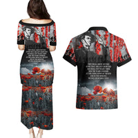 ANZAC DAY Heroes Of The Gallipoli Couples Matching Puletasi and Hawaiian Shirt LT9 - Polynesian Pride