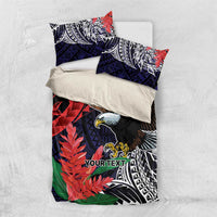 American Samoa Bald Eagle Personalized Bedding Set Samoa Muamua Le Atua