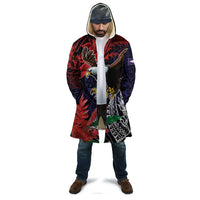 American Samoa Bald Eagle Personalized Cloak Samoa Muamua Le Atua - Polynesian Pride