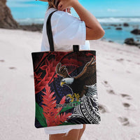 American Samoa Bald Eagle Personalized Tote Bag Samoa Muamua Le Atua - Polynesian Pride
