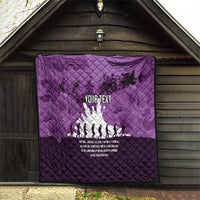 Anzac Day Gallipoli Personalised Quilt Purple Poppy Flowers LT9 - Polynesian Pride