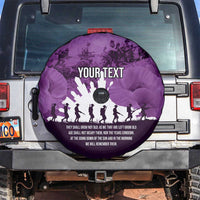 Anzac Day Gallipoli Personalised Spare Tire Cover Purple Poppy Flowers LT9 Purple - Polynesian Pride