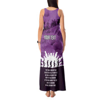 Anzac Day Gallipoli Personalised Tank Maxi Dress Purple Poppy Flowers LT9 - Polynesian Pride