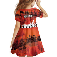 Anzac Day Gallipoli Personalised Family Matching Mermaid Dress and Hawaiian Shirt Red Poppy Flowers LT9 - Polynesian Pride