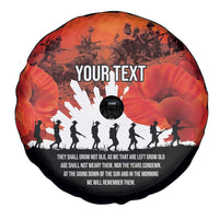 Anzac Day Gallipoli Personalised Spare Tire Cover Red Poppy Flowers LT9 - Polynesian Pride