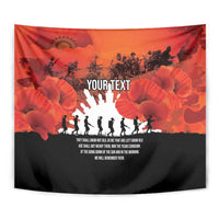 Anzac Day Gallipoli Personalised Tapestry Red Poppy Flowers LT9 - Polynesian Pride