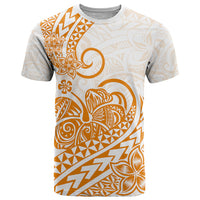 Polynesian T Shirt Tribal Tattoo Gold Screen Color LT9 Gold - Polynesian Pride
