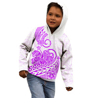 Polynesian Kid Hoodie Tribal Tattoo Purple Screen Color LT9 - Polynesian Pride