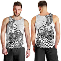 Polynesian Men Tank Top Tribal Tattoo Black Screen Color LT9 - Polynesian Pride