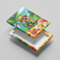 Always 5 O'clock Canvas Wall Art Hawaiian Tropical Parrot - Polynesian Pride