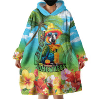 Always 5 O'clock Wearable Blanket Hoodie Hawaiian Tropical Parrot - Polynesian Pride