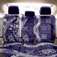 Hawaii Puakenikeni and Maile Lei Back Car Seat Cover Purple Japanese Wave Style LT9 - Polynesian Pride