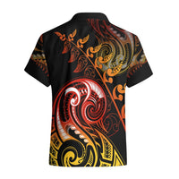 New Zealand Hawaiian Shirt Aotearoa Hei-Tiki Maori Fern Tattoo Arty LT9 - Polynesian Pride