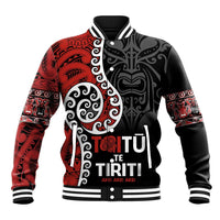 Honour The Treaty New Zealand Baseball Jacket Toitu Te Tiriti Ake!Ake!Ake!