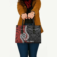 Honour The Treaty New Zealand Leather Bag Toitu Te Tiriti Ake Ake Ake - Polynesian Pride