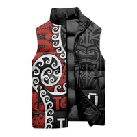 Honour The Treaty New Zealand Sleeveless Puffer Jacket Toitu Te Tiriti Ake Ake Ake - Polynesian Pride
