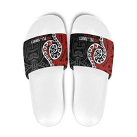 Honour The Treaty New Zealand Slide Sandals Toitu Te Tiriti Ake Ake Ake - Polynesian Pride