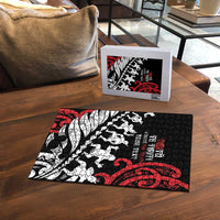 Honour The Treaty New Zealand Personalised Puzzle Toitu Te Tiriti Half Fern Haka Dance - Polynesian Pride