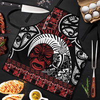 Honour The Treaty New Zealand Personalised Apron Toitu Te Tiriti Indigenous Maori Face - Polynesian Pride