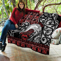 Honour The Treaty New Zealand Personalised Quilt Toitu Te Tiriti Indigenous Maori Face