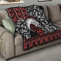 Honour The Treaty New Zealand Personalised Quilt Toitu Te Tiriti Indigenous Maori Face